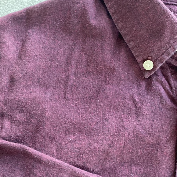 CLUB MONACO burgundy shirt long sleeves men M - Picture 3 of 5